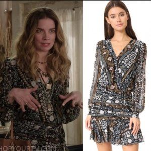 Veronica Beard Dress Long Sleeve Schitt's Creek Alexis Rose 6 Annie Murphy